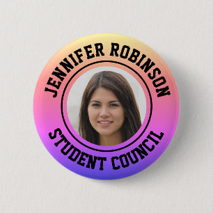 Badge Rond 5 Cm Remplacer la photo Conseil étudiant