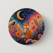 Renard dans le jardin d'étoiles