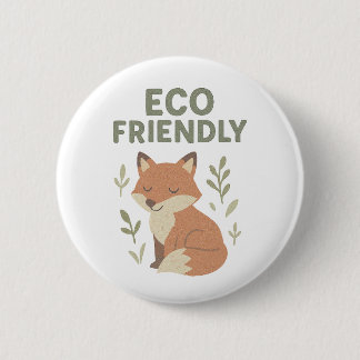 Badge Rond 5 Cm Renard éco-responsable