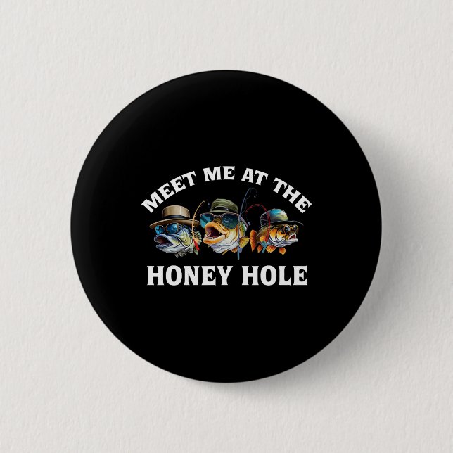 Badge Rond 5 Cm Rencontrez-Moi À La Pêche Au Chou (Devant)