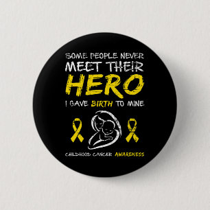 Badge Rond 5 Cm Rendez-vous de sensibilisation au cancer de l'enfa