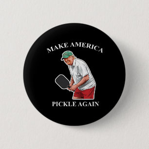 Badge Rond 5 Cm Rendre à l'Amérique la sellette de nouveau Pickleb