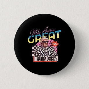 Badge Rond 5 Cm Rendre à l'Amérique sa grandeur Trump la maison de