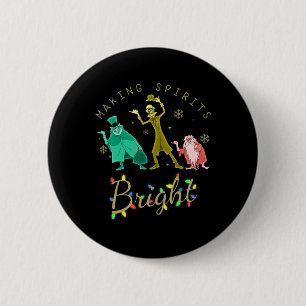 Badge Rond 5 Cm Rendre les esprits brillants Noël Retro Super Chri