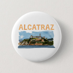 Badge Rond 5 Cm Rendre sa grandeur à Alcatraz drôle Trump Alcatraz