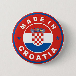 Badge Rond 5 Cm rendu dans l'étiquette de produit de drapeau de