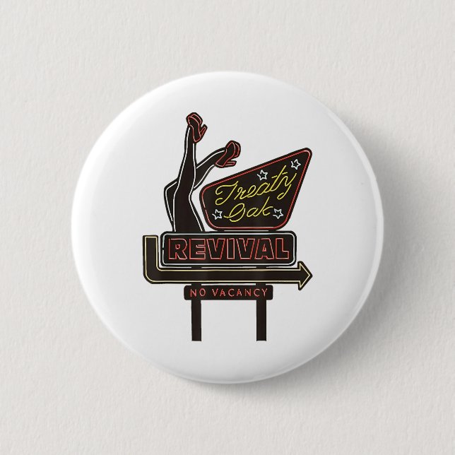 Badge Rond 5 Cm Renouveau du chêne traité (Devant)