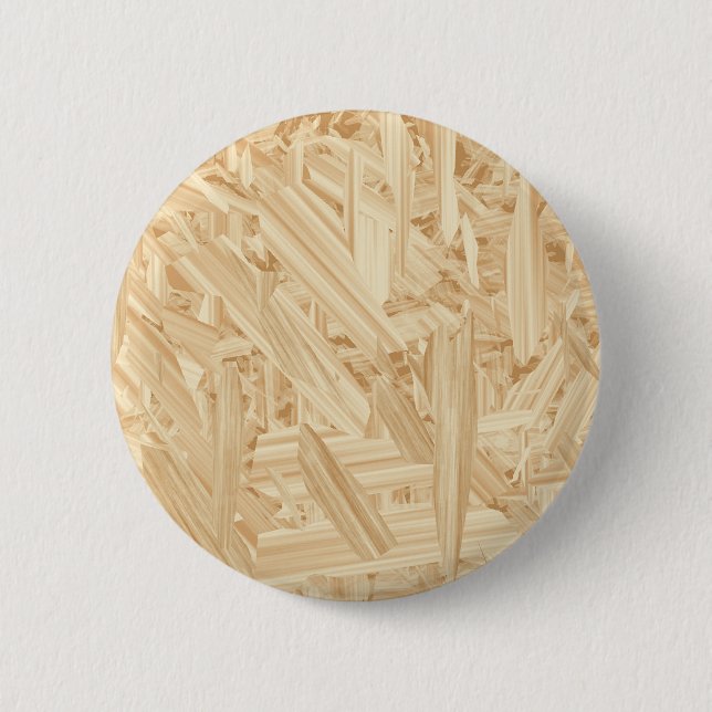 Badge Rond 5 Cm Rénovation du chipboard Motif OSB (Devant)