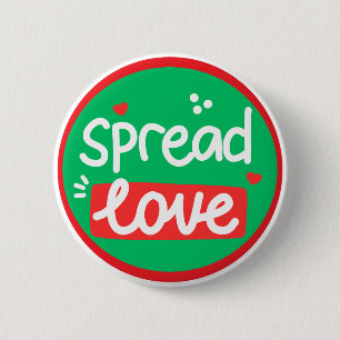 Badge Rond 5 Cm Répandre l'amour et la gentillesse positive