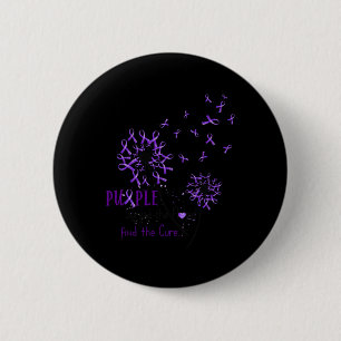 Badge Rond 5 Cm Répandre L'Espoir Trouver Le Cure -Fibromyalgia Dé