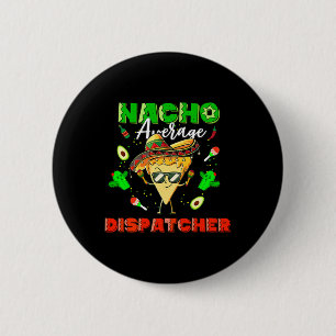 Badge Rond 5 Cm Répartiteur mexicain nacho moyen