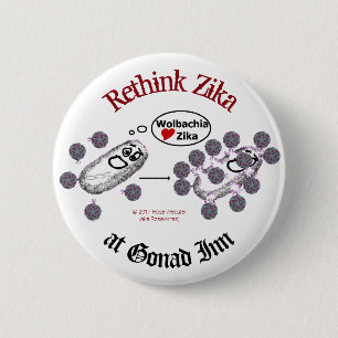 Badge Rond 5 Cm Repenser le bouton Zika par RoseWrites