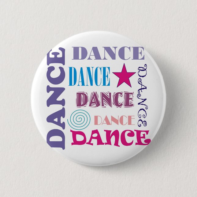 Badge Rond 5 Cm Répétition de danse (Devant)