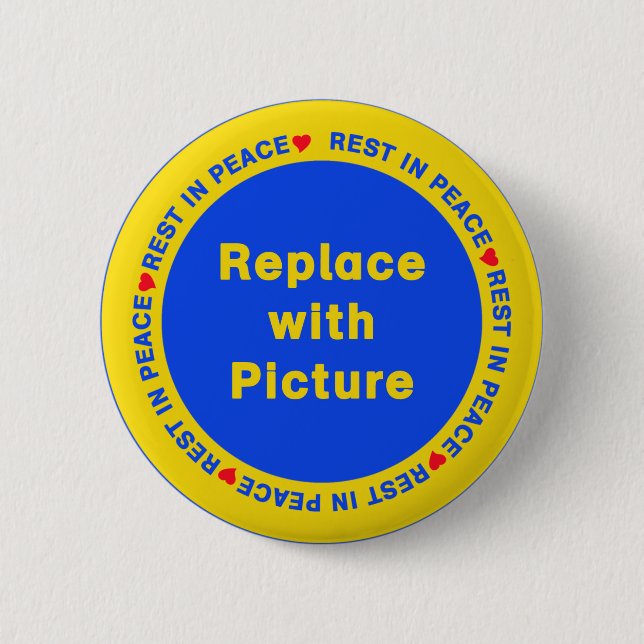 Badge Rond 5 Cm Repos dans le bouton de modèle de paix (Devant)