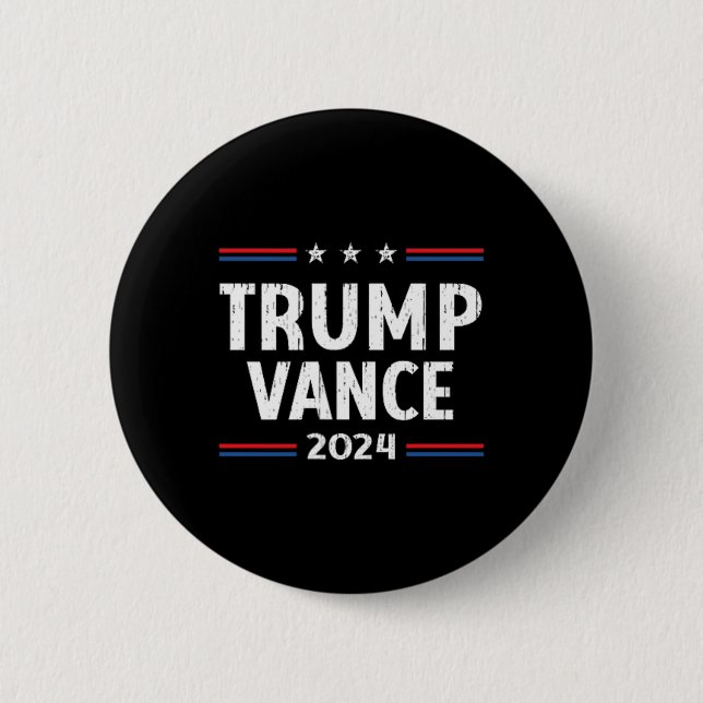 Badge Rond 5 Cm Reprenez l'Amérique Trump Vance 2024 Vice-présiden (Devant)