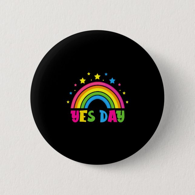 Badge Rond 5 Cm représentation de jour oui  (Devant)