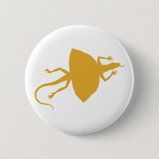 Badge Rond 5 Cm Reptile jaune (Devant)