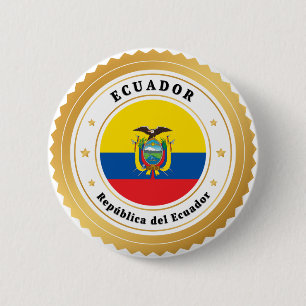 Badge Rond 5 Cm República del Ecuador