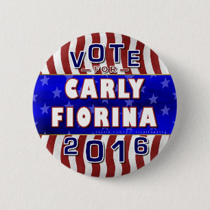 Badge Rond 5 Cm Républicain 2016 de président élection de Carly