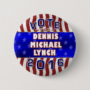 Badge Rond 5 Cm Républicain 2016 de président élection de Denni