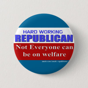 BADGE ROND 5 CM RÉPUBLICAIN FIER