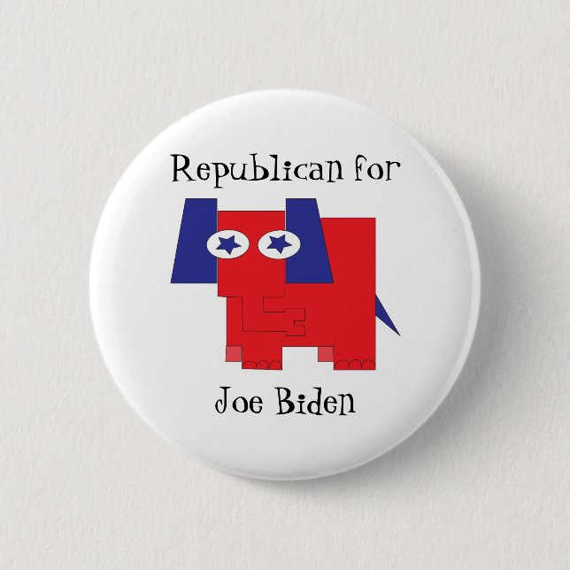 Badge Rond 5 Cm Républicain pour Joe Biden (Devant)