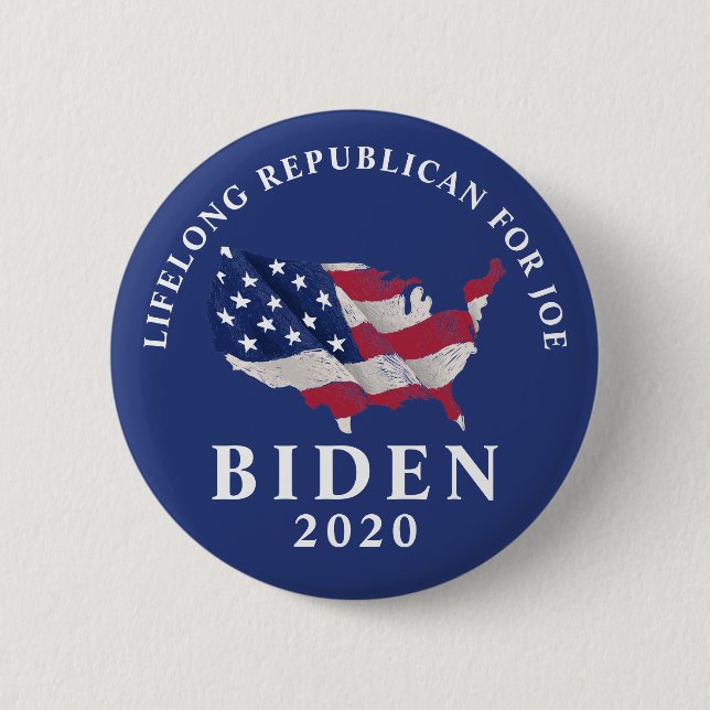 Badge Rond 5 Cm Républicain pour Joe | Vote Pour Joe Biden 2020 (Devant)