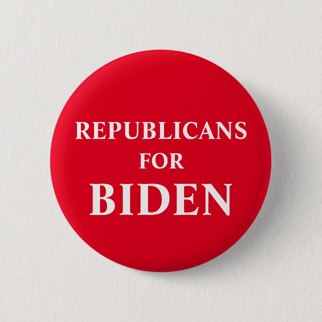 Badge Rond 5 Cm Républicains pour Biden (Devant)