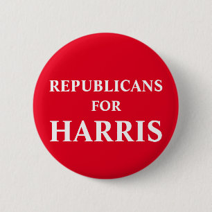 Badge Rond 5 Cm Républicains pour Harris