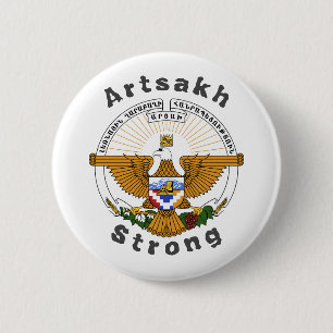 Badge Rond 5 Cm République d'Artsakh fort