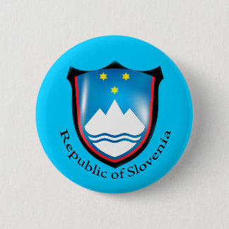 Badge Rond 5 Cm République de bouton de la Slovénie