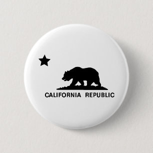 Badge Rond 5 Cm République de Californie