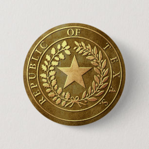 Badge Rond 5 Cm République de joint du Texas