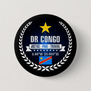 Badge Rond 5 Cm République démocratique du Congo