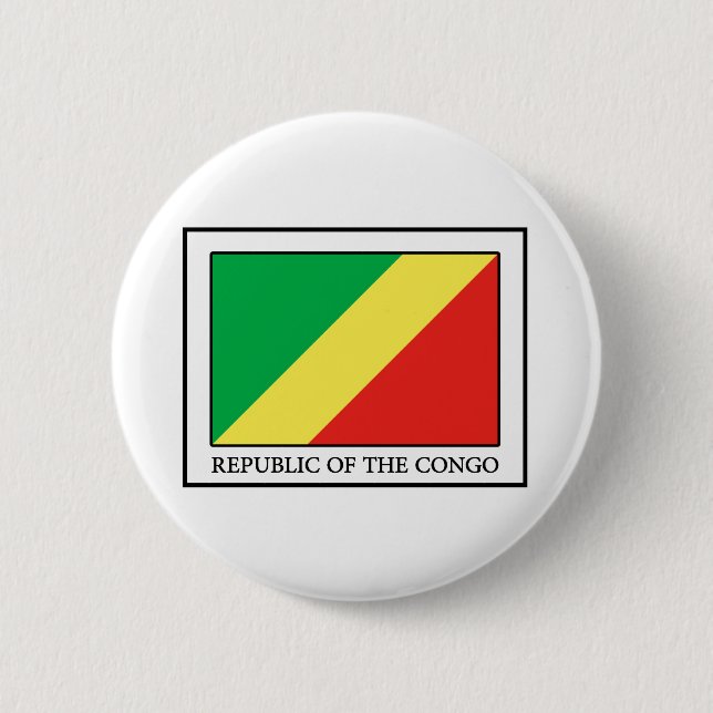 Badge Rond 5 Cm République du Congo (Devant)