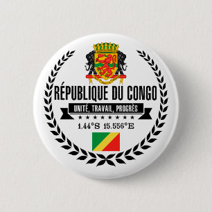 Badge Rond 5 Cm République du Congo