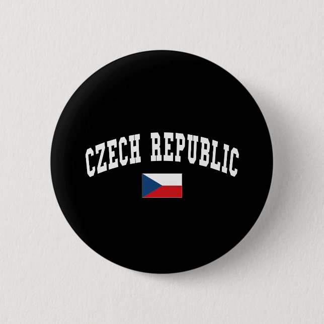 BADGE ROND 5 CM RÉPUBLIQUE TCHÈQUE (Devant)
