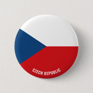 Badge Rond 5 Cm République tchèque Drapeau charmant Bouton patriot