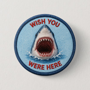 Badge Rond 5 Cm Requin