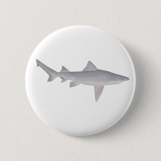 Badge Rond 5 Cm Requin à bec (Devant)