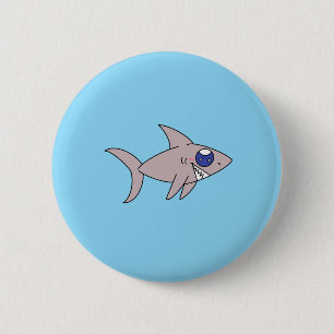 Badge Rond 5 Cm Requin aux grands yeux