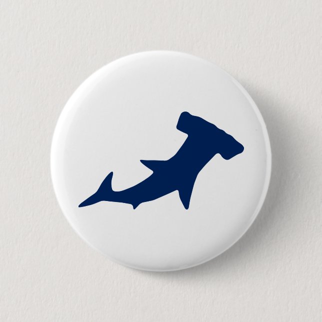 Badge Rond 5 Cm requin marteau (Devant)