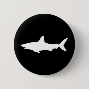 Badge Rond 5 Cm Requin qui Nage