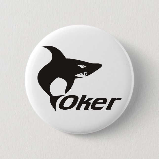 Badge Rond 5 Cm Requin un (Devant)