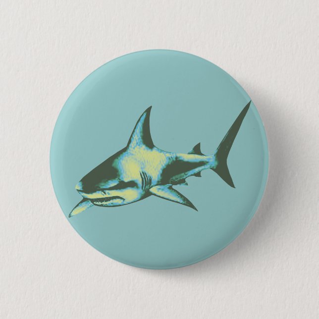 Badge Rond 5 Cm requins, animaux sauvages (Devant)