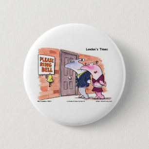 Badge Rond 5 Cm Requins marteaux @ Porte Drôles Cadeaux Tshirts Et