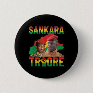 Badge Rond 5 Cm Résistance Afrique Thomas Sankara Burkina Faso Ibr