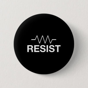 Badge Rond 5 Cm Résistance au circuit électrique drôle