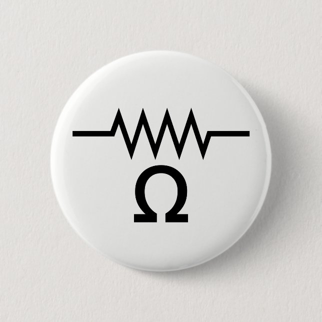 Badge Rond 5 Cm Résistance dans les ohms (Devant)
