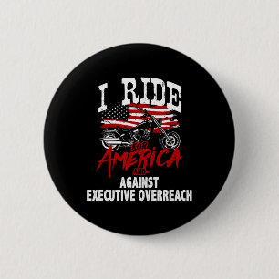 Badge Rond 5 Cm Résistance de motards anti-Trump contre la réactio